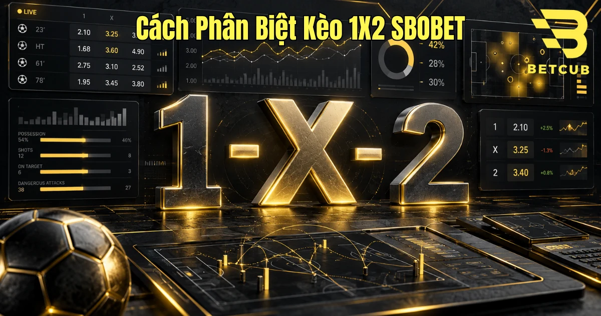 cách phân biệt kèo 1x2 sbobet, ba cửa thắng SBOBET, hòa SBOBET